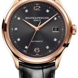 Baume & Mercier Clifton M0a10180 Kello Musta / Nahka