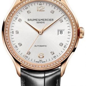 Baume & Mercier Clifton M0a10194 Kello Hopea / Nahka