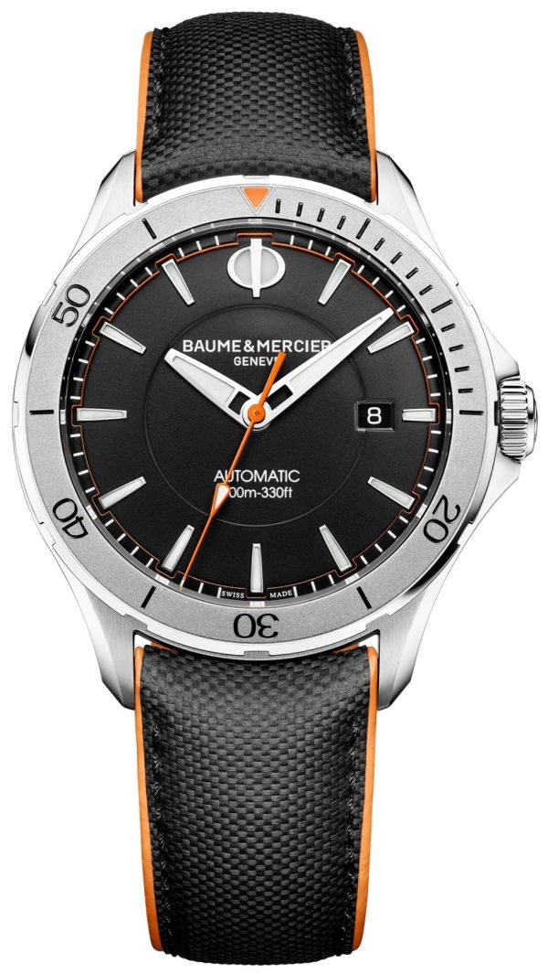 Baume & Mercier Clifton M0a10338 Kello Musta / Nahka