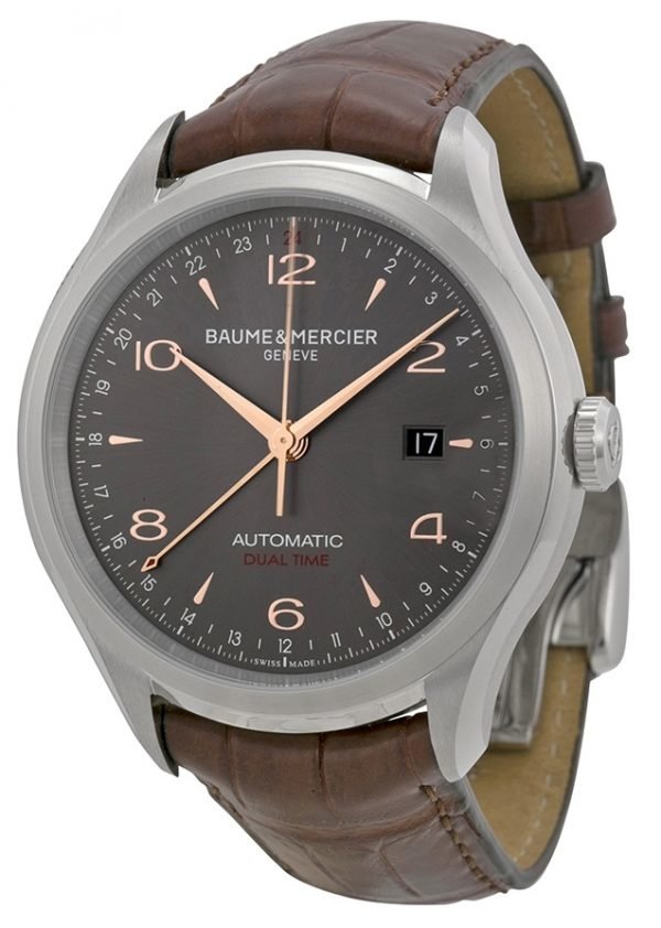 Baume & Mercier Clifton Moa10111 Kello Harmaa / Nahka