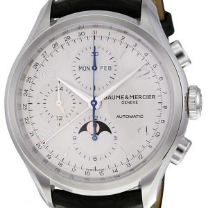 Baume & Mercier Clifton Moa10278 Kello Hopea / Nahka