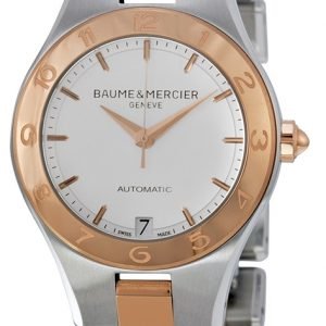 Baume & Mercier Linea Moa10073 Kello Hopea / 18k Punakultaa