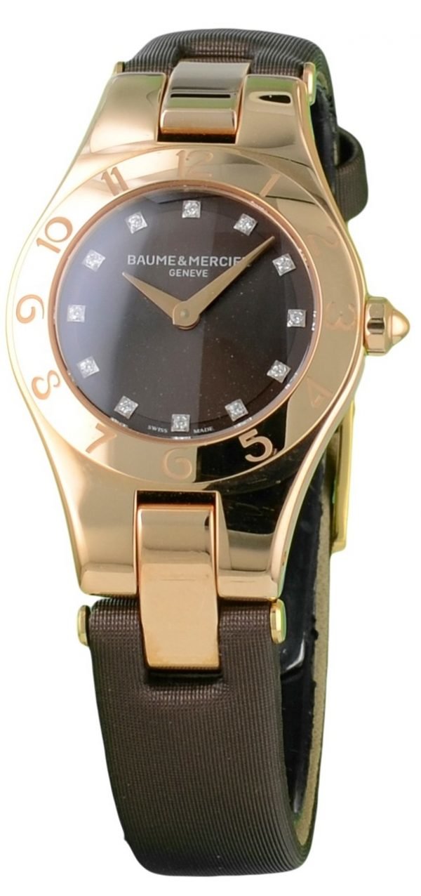 Baume & Mercier Linea Moa10090 Kello Ruskea / Satiini