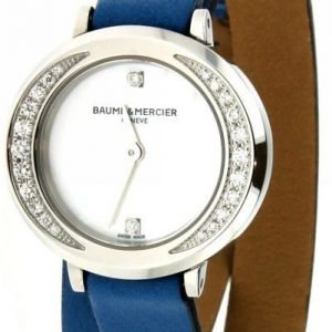 Baume & Mercier Promesse M0a10288 Kello Valkoinen / Nahka