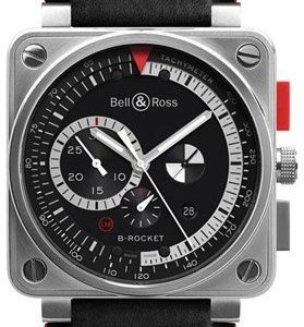 Bell & Ross Br 01-94 Br0194-B-Rocket Kello Musta / Nahka