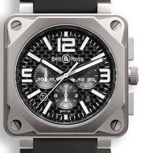 Bell & Ross Br 01-94 Br0194-Ti-Pro-Fib Kello Musta / Kumi