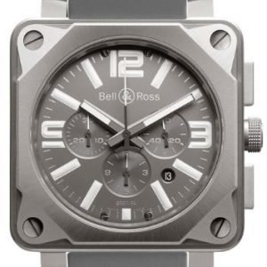 Bell & Ross Br 01-94 Br0194-Ti-Pro Kello Harmaa / Kumi