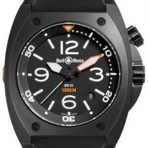 Bell & Ross Br 02-92 Br02-Ca-Finish Kello Musta / Kumi