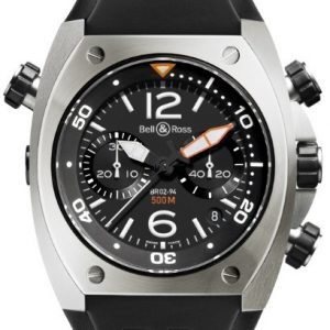 Bell & Ross Br 02-94 Br02-Chr-Bl-St Kello Musta / Kumi