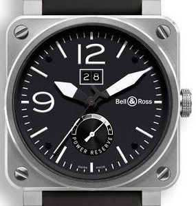 Bell & Ross Br 03-90 Br0390-Bl-St Kello Musta / Kumi