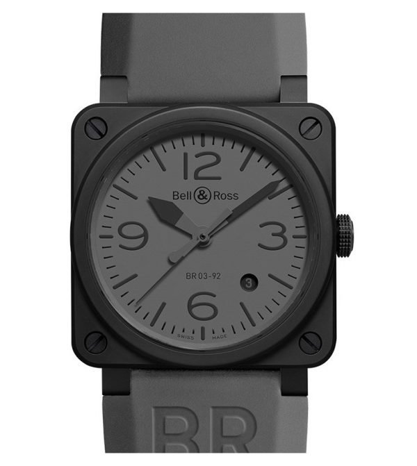 Bell & Ross Br 03-92 Br0392-Commando-Ce Kello Harmaa / Kumi