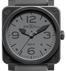 Bell & Ross Br 03-92 Br0392-Commando Kello Harmaa / Kumi