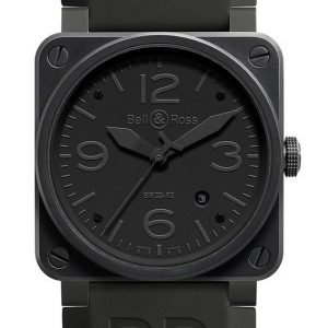 Bell & Ross Br 03-92 Br0392-Phantom-Ce Kello Musta / Kumi