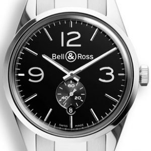 Bell & Ross Br 123 Brg123-Bl-St-Sst Kello Musta / Teräs