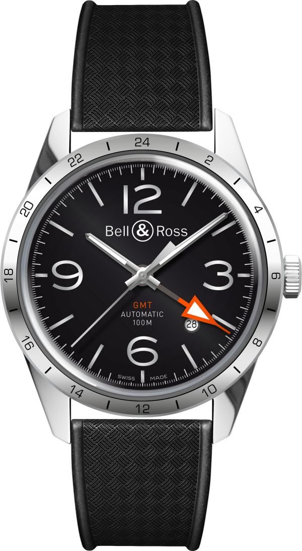 Bell & Ross Br 123 Brv123-Bl-Gmt-Srb Kello Musta / Kumi