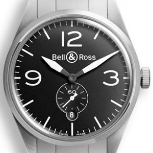 Bell & Ross Br 123 Brv123-Bl-St-Sst Kello Musta / Teräs