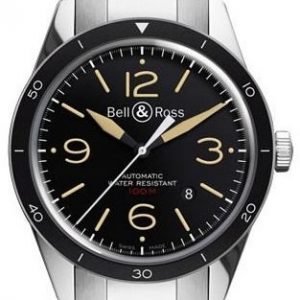 Bell & Ross Br 123 Brv123-St-Her-Sst Kello Musta / Teräs