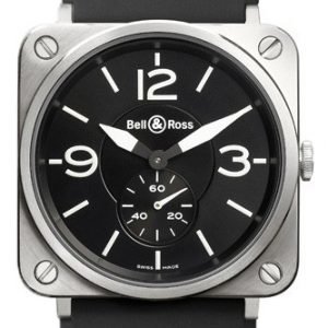 Bell & Ross Br S Quartz Brs-Bl-St-Srb Kello Musta / Kumi