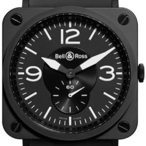 Bell & Ross Br S Quartz Brs-Blc-Mat-Srb Kello Musta / Kumi