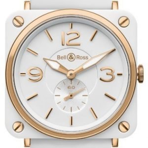 Bell & Ross Br S Quartz Brs-Pkgold-Wh-Srb Kello