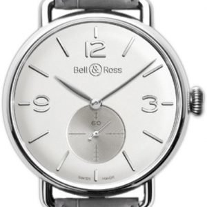 Bell & Ross Ww1 Brww1-Me-Ag-Op-Scr Kello Hopea / Nahka