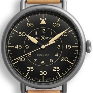 Bell & Ross Ww1 Brww192-Her Kello Musta / Nahka