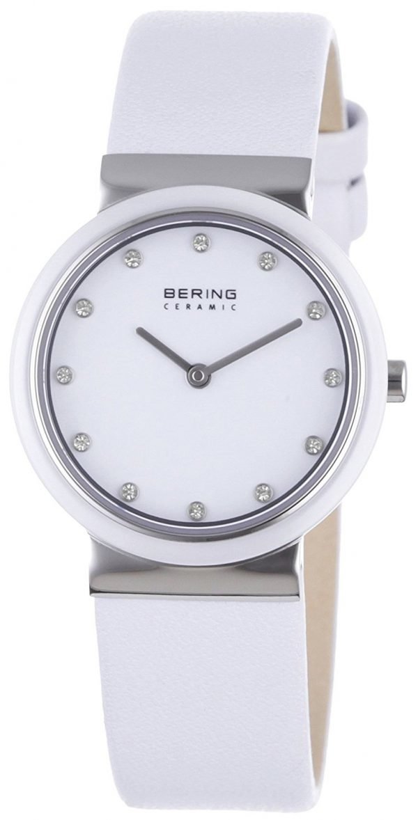 Bering Ceramic 10729-854 Kello Valkoinen / Nahka