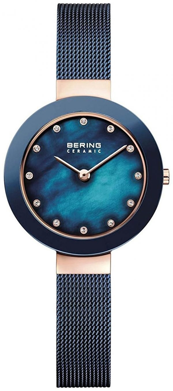 Bering Ceramic 11429-367 Kello Sininen / Teräs