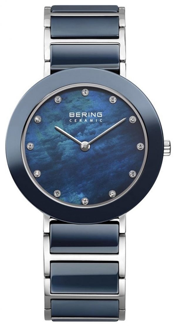 Bering Ceramic 11435-787 Kello Sininen / Teräs