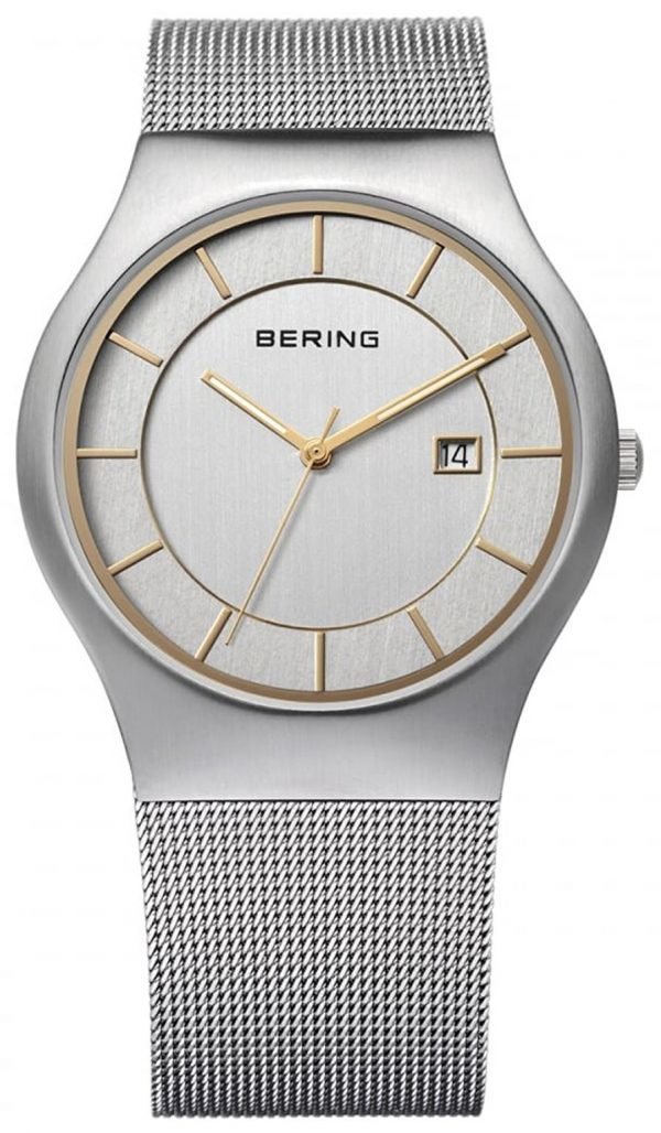 Bering Classic 11938-001 Kello Hopea / Teräs