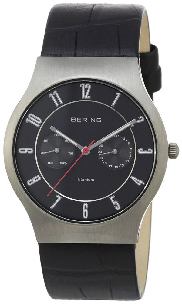 Bering Classic 11939-472 Kello Musta / Nahka