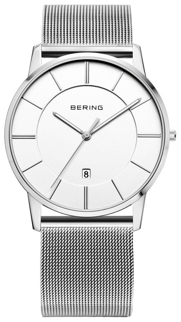 Bering Classic 13139-000 Kello Valkoinen / Teräs