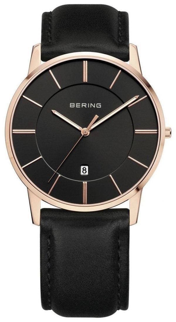 Bering Classic 13139-466 Kello Musta / Nahka