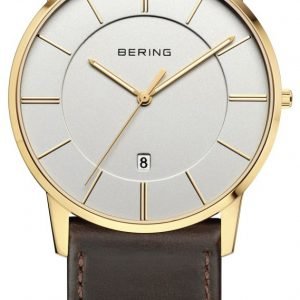 Bering Classic 13139-539 Kello Valkoinen / Nahka