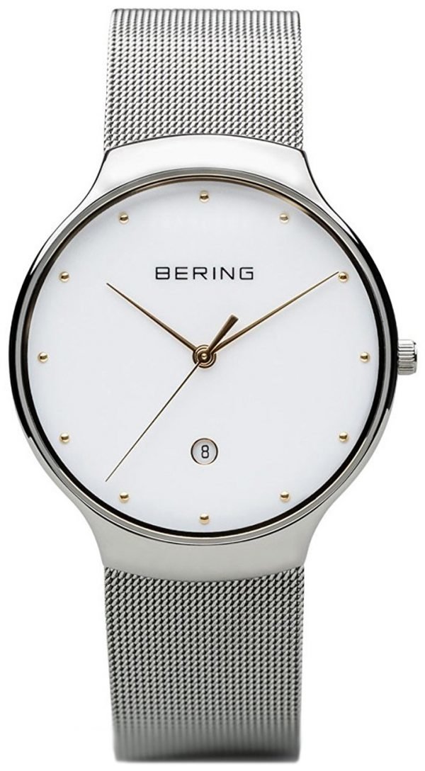 Bering Classic 13338-001 Kello Valkoinen / Teräs