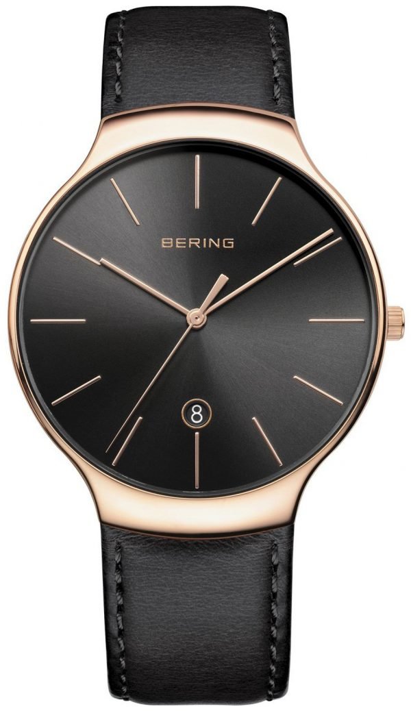 Bering Classic 13338-462 Kello Musta / Nahka