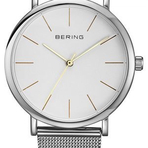 Bering Classic 13436-001 Kello Valkoinen / Teräs