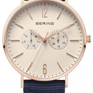 Bering Classic 14240-664 Kello Valkoinen / Tekstiili