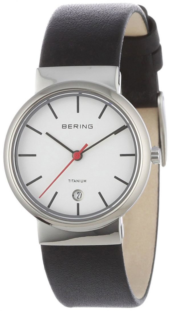 Bering Titanium 11029-404 Kello Valkoinen / Nahka