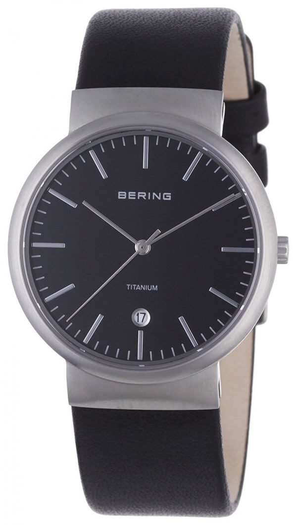 Bering Titanium 11036-402 Kello Musta / Nahka