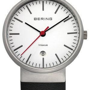 Bering Titanium 11036-404 Kello Valkoinen / Nahka