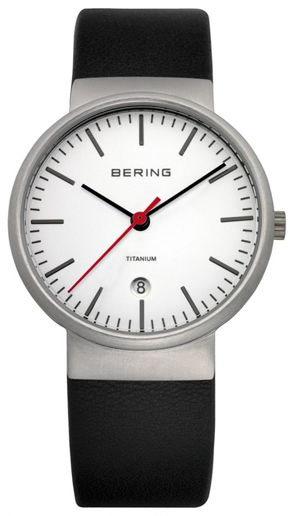 Bering Titanium 11036-404 Kello Valkoinen / Nahka