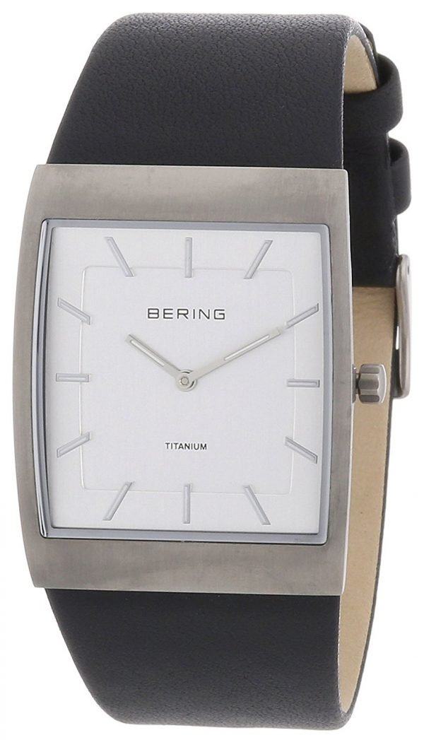 Bering Titanium 11233-400 Kello Valkoinen / Nahka