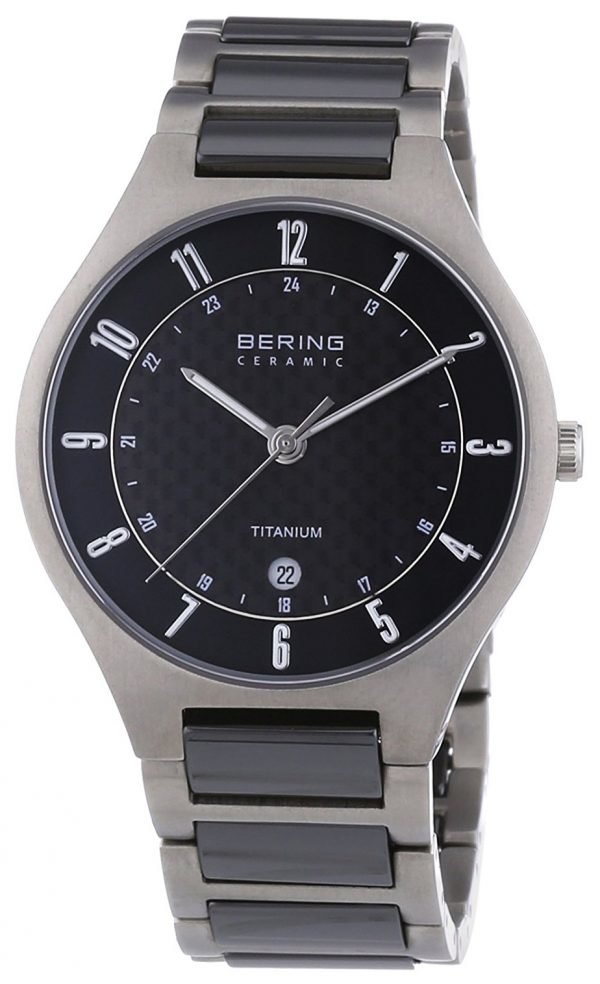 Bering Titanium 11739-702 Kello Musta / Titaani