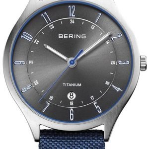 Bering Titanium 11739-873 Kello Harmaa / Tekstiili