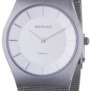 Bering Titanium 11935-000 Kello Valkoinen / Titaani