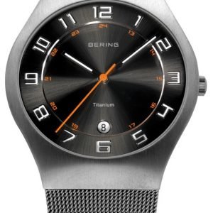 Bering Titanium 11937-007 Kello Musta / Titaani