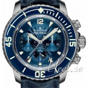 Blancpain Fifty Fathoms 5085fb-1140-52b Kello Sininen / Nahka