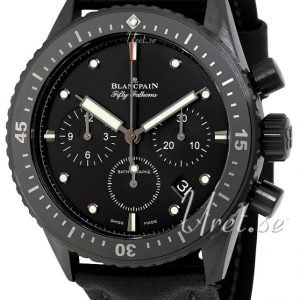 Blancpain Fifty Fathoms 5200-0130-B52a Kello Musta / Nahka