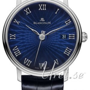 Blancpain Villeret 6223c-1529-55a Kello Sininen / Nahka